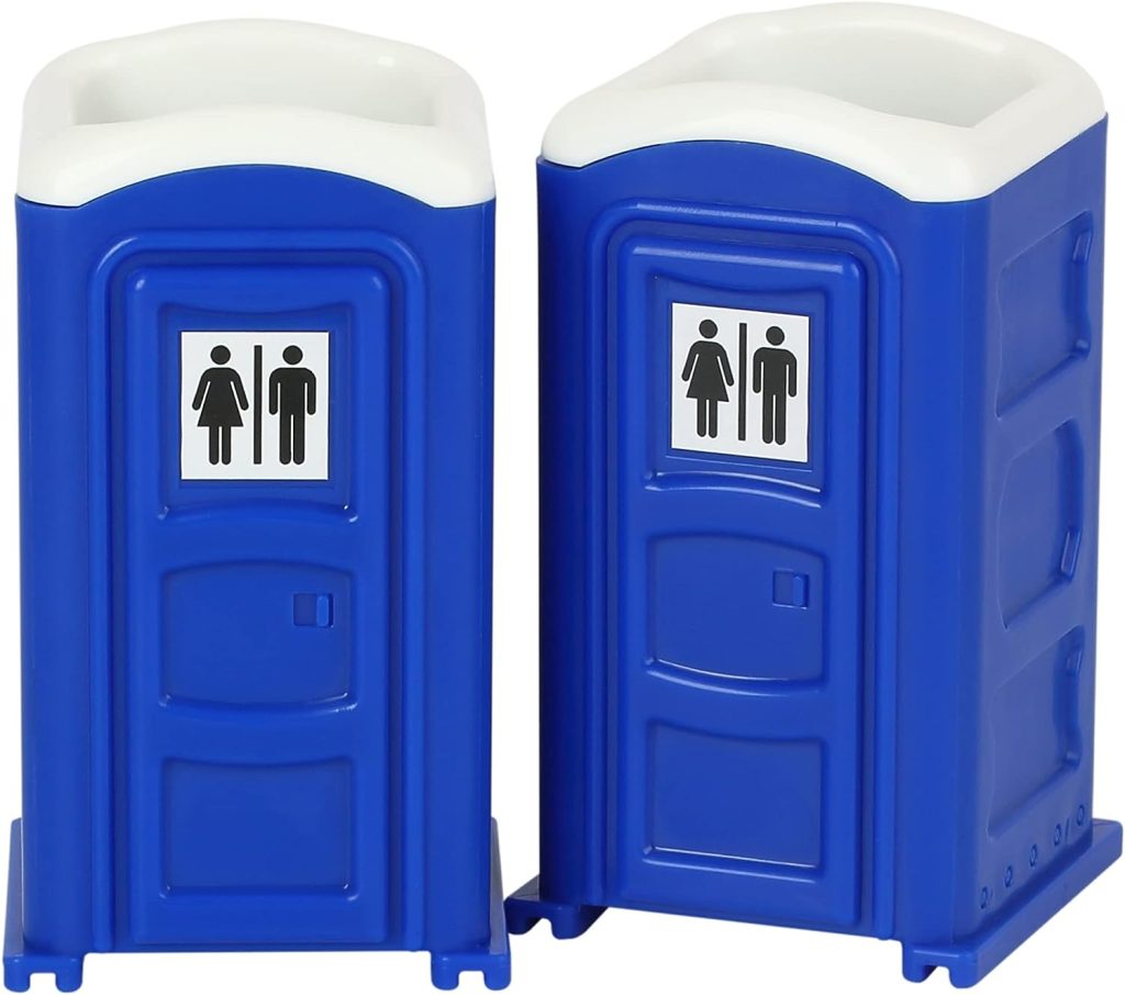 Porta Potty Shot Glasses, 1 Gift for Your #2 Humor, Funny Shot Glasses, Gag Gift for Men, White Elephant Exchanges, and Shot Glass Collectors